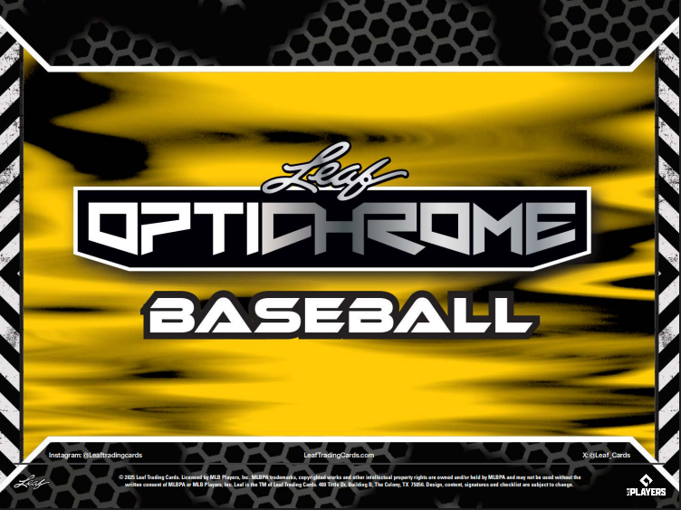2025 Leaf Optichrome Baseball Hobby Box