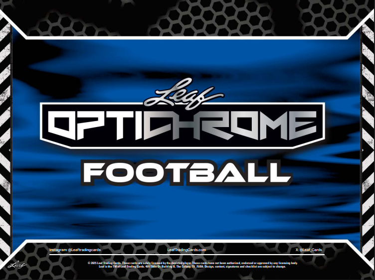 2025 Leaf Optichrome Football Hobby Box