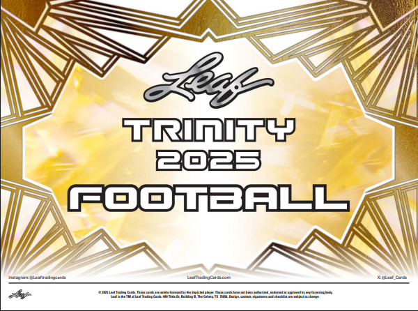 2025 Leaf Trinity Football Jumbo Box