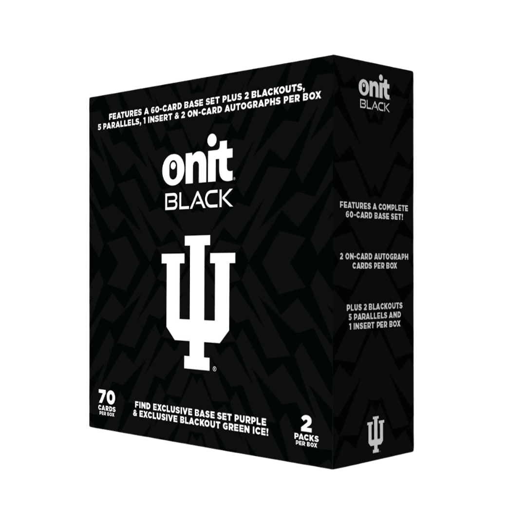  2025 Onit Athlete Black Indiana University Football Base Edition Box