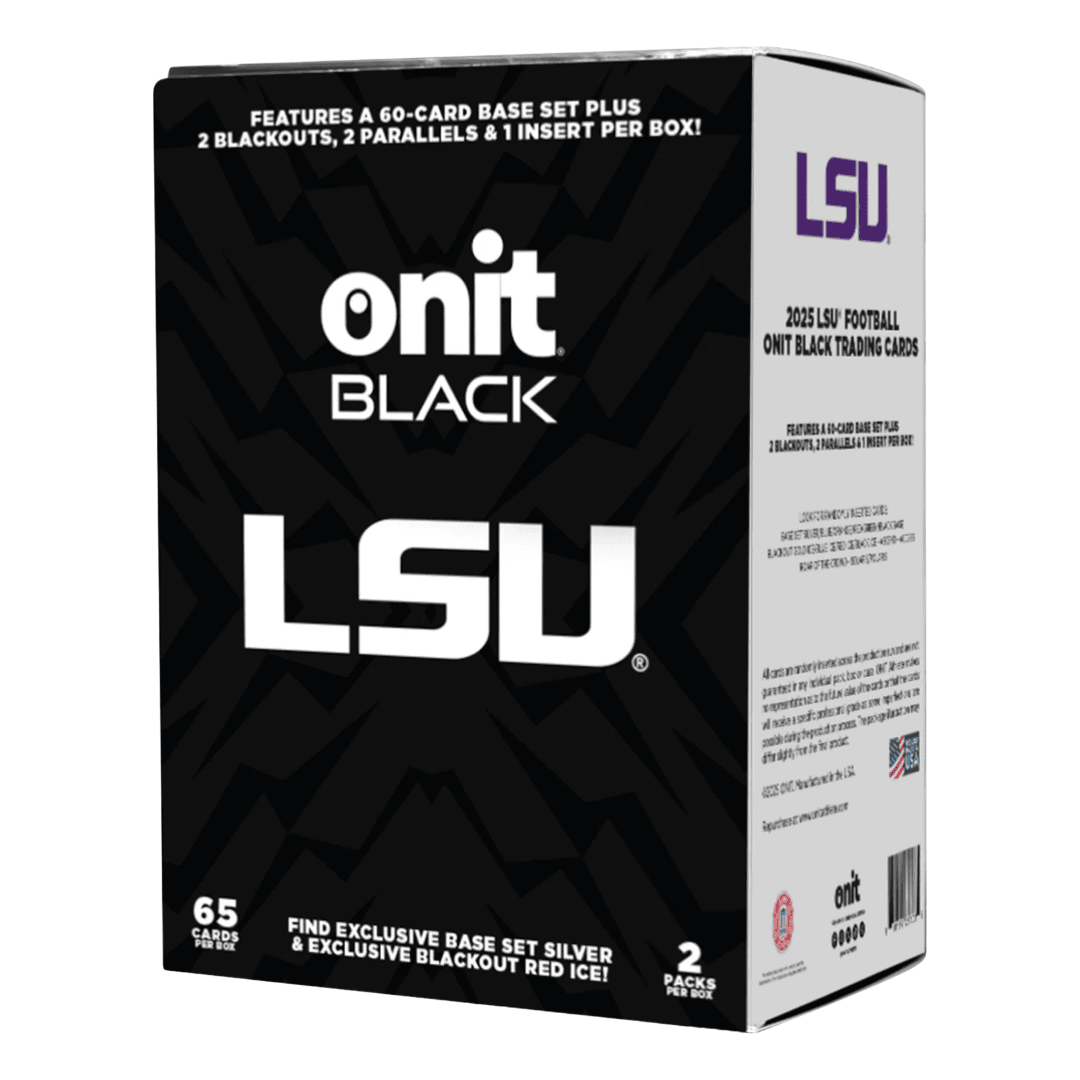  2025 Onit Athlete Black Louisiana State University Football Base Edition Box