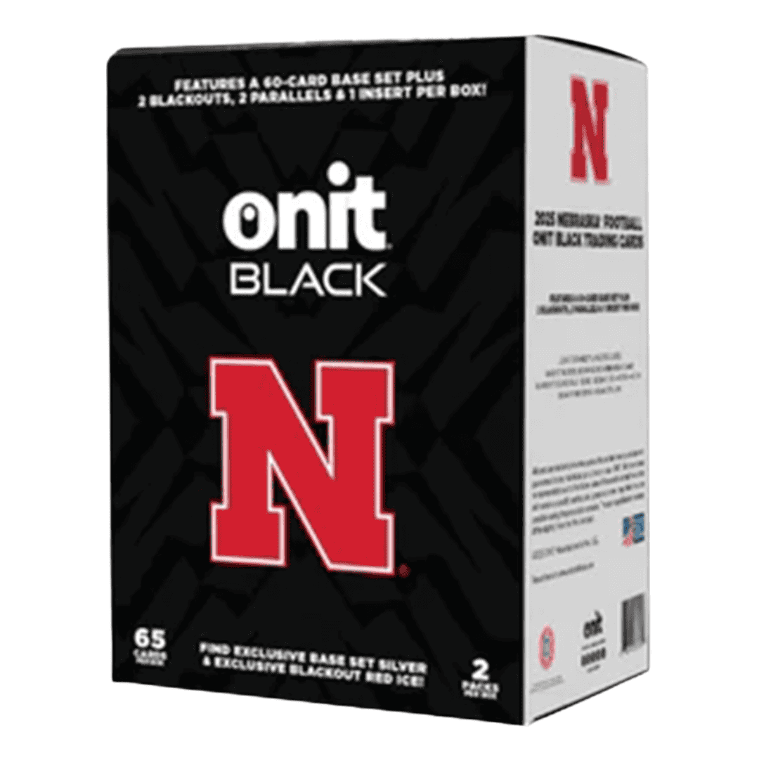  2025 Onit Athlete Black University of Nebraska Football Base Edition Box