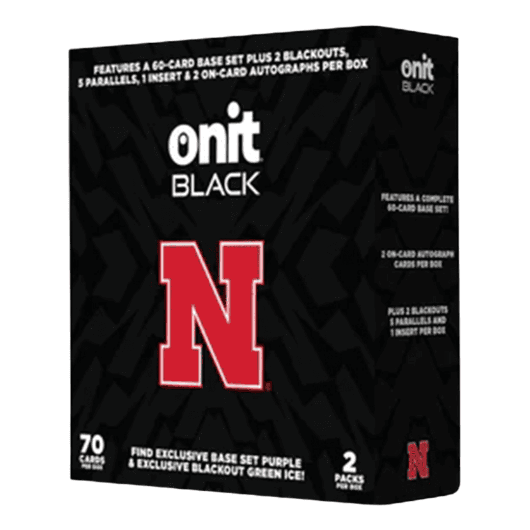  2025 Onit Athlete Black University of Nebraska Football Ultra Edition Box