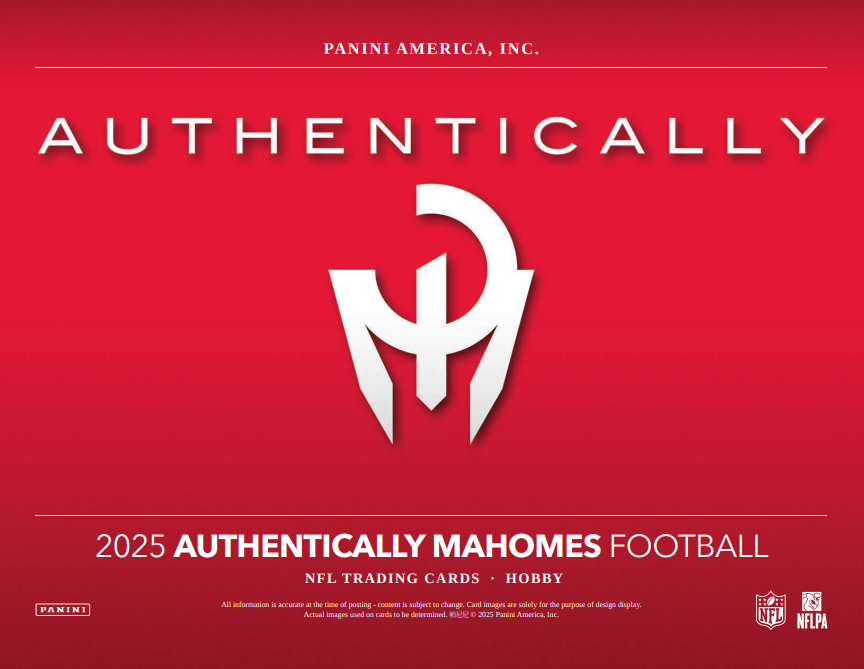2025 Panini Authentically Mahomes Football Hobby 1-Box Case
