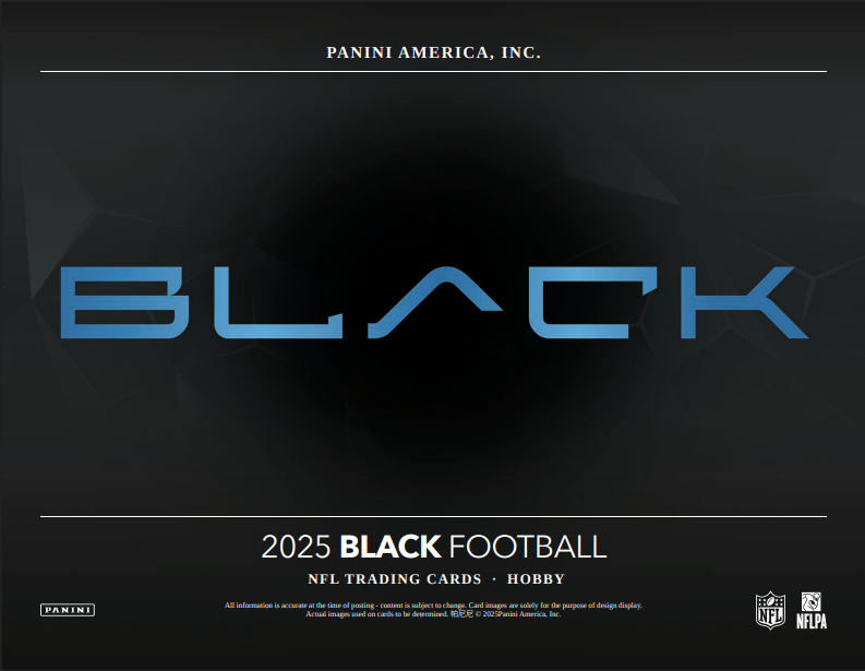 2025 Panini Black Football Hobby 12-Box Case