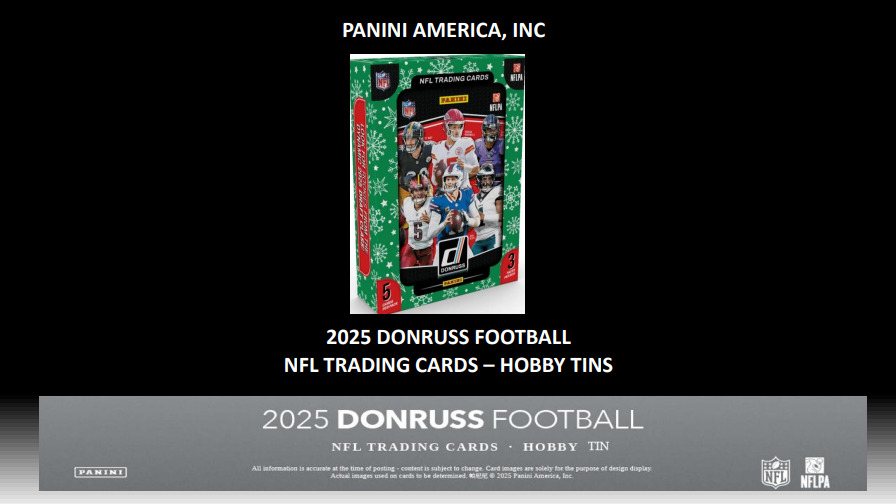 2025 Panini Donruss Football Hobby Winter Tin Box