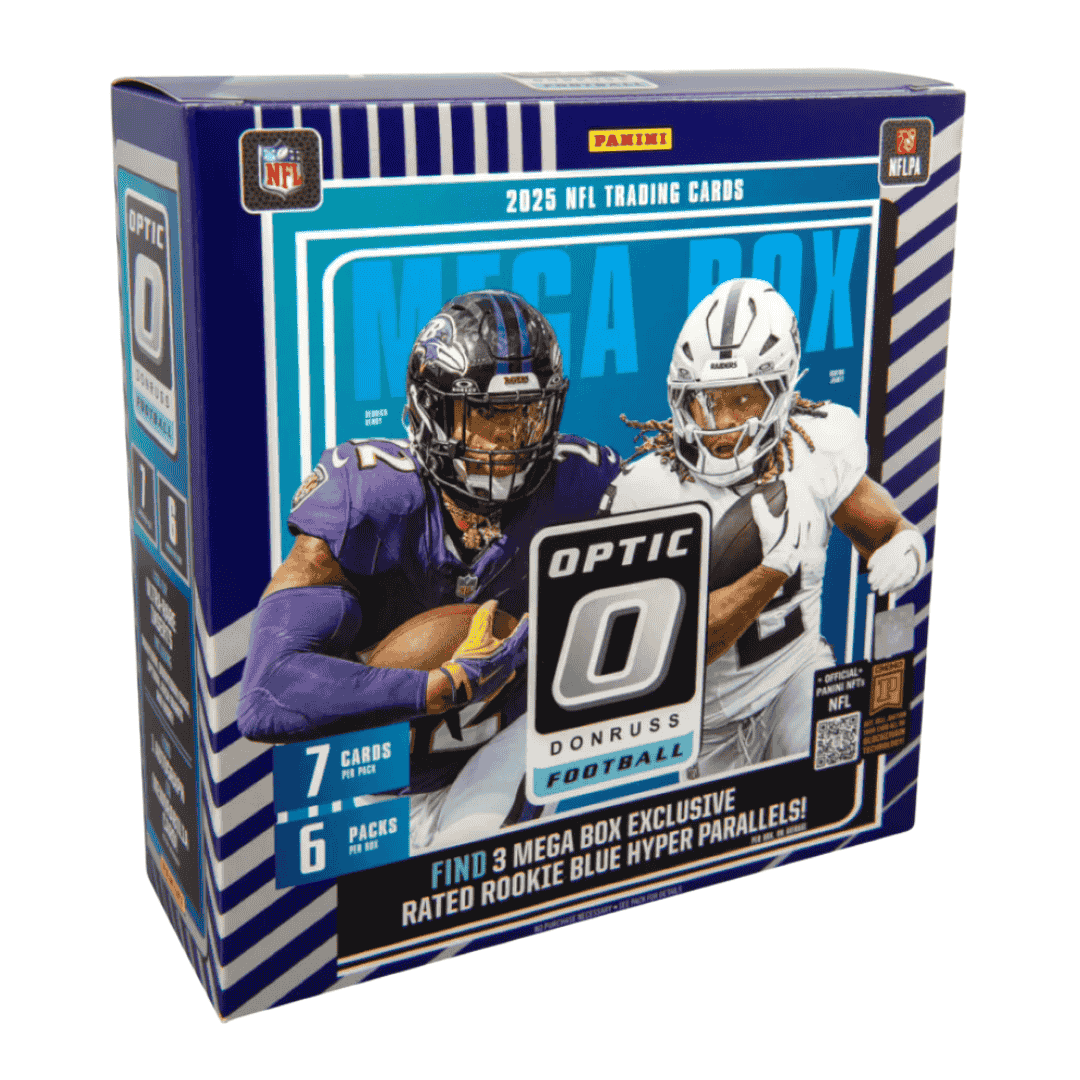 2025 Panini Donruss Optic Football Mega Box (Blue Hyper Parallels)