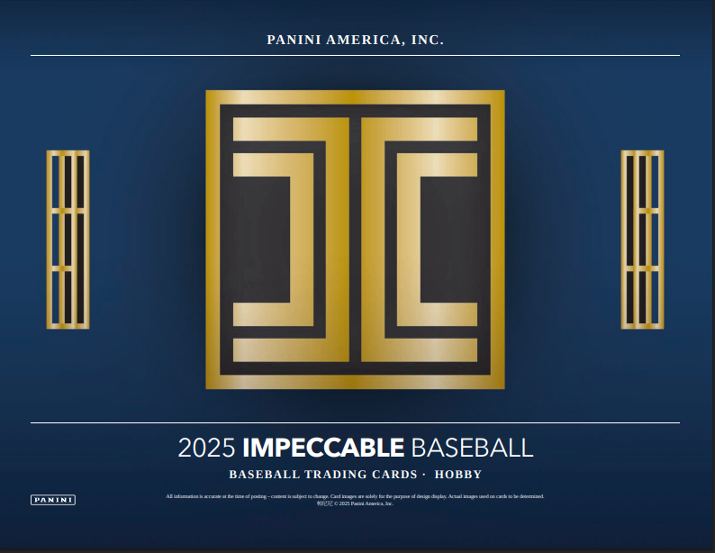 2025 Panini Impeccable Baseball Hobby 3-Box Case