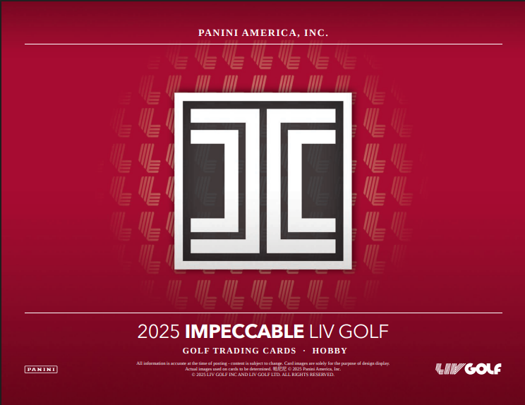 2025 Panini Impeccable LIV Golf Hobby 3-Box Case