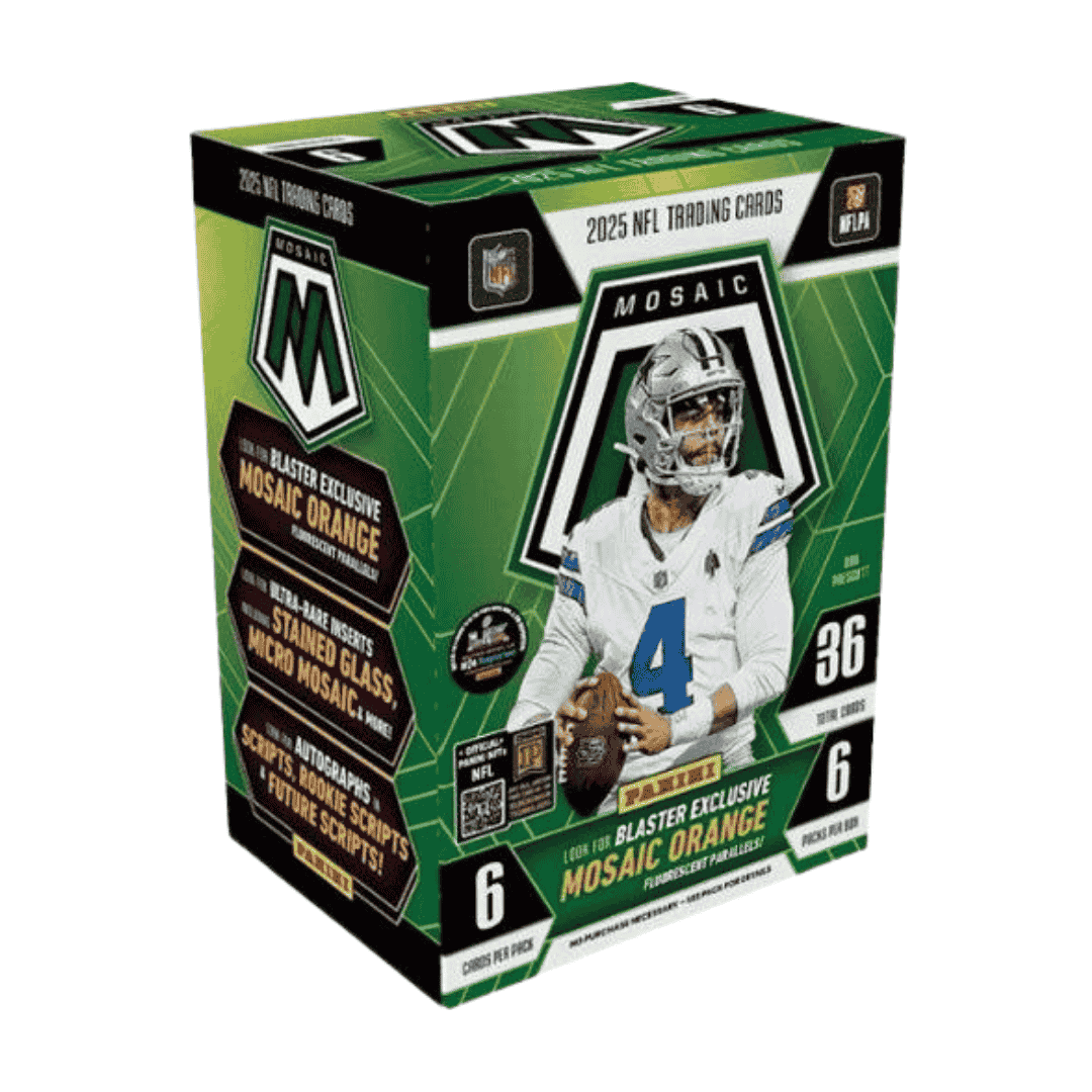 2025 Panini Mosaic Football Blaster Box (Orange Fluorescent Parallels)