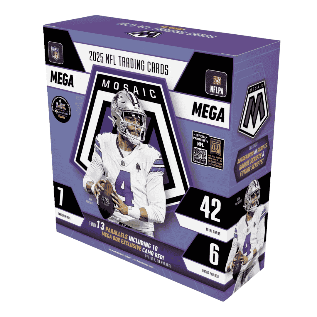  2025 Panini Mosaic Football Hobby Mega Box (Camo Red)