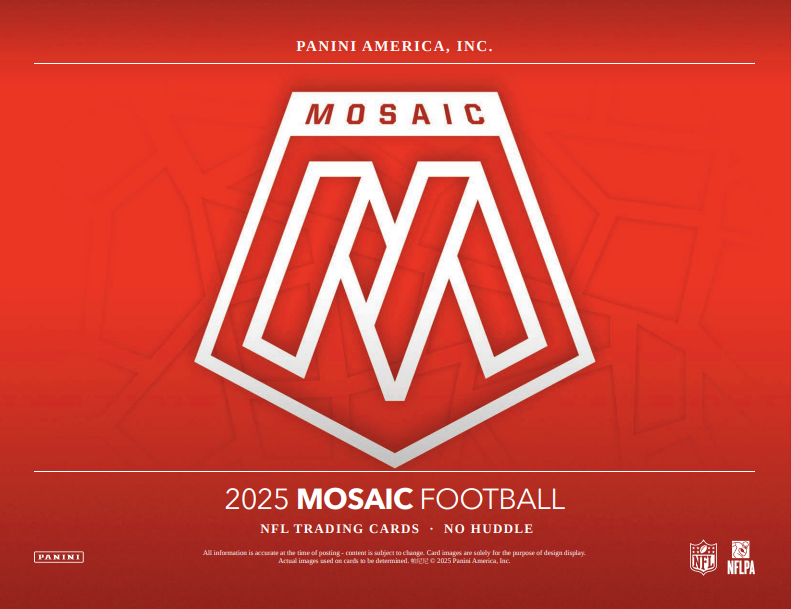 2025 Panini Mosaic Football No Huddle 20-Box Case