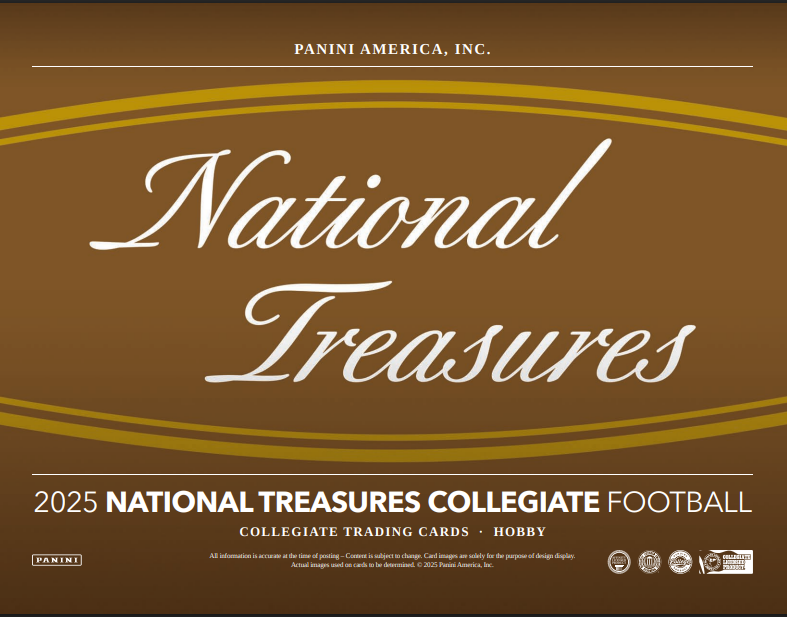 2025 Panini National Treasures Collegiate Football Hobby 4-Box Case
