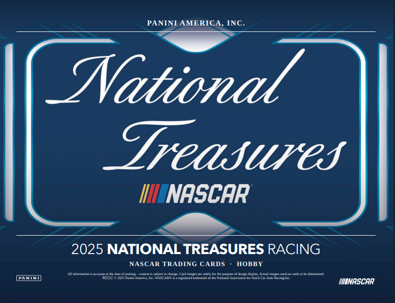 2025 Panini National Treasures Racing Hobby 4-Box Case