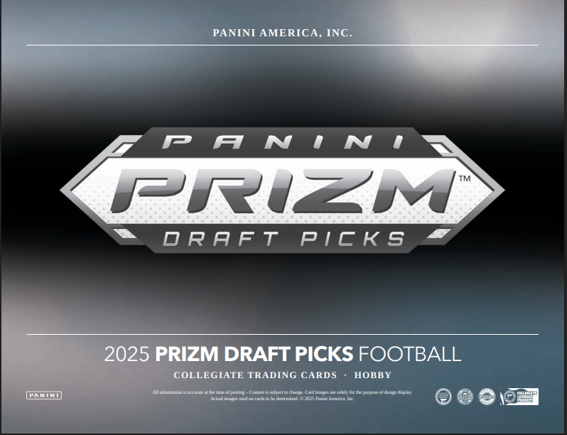 2025 Panini Prizm Draft Picks Collegiate Football Hobby 16-Box Case