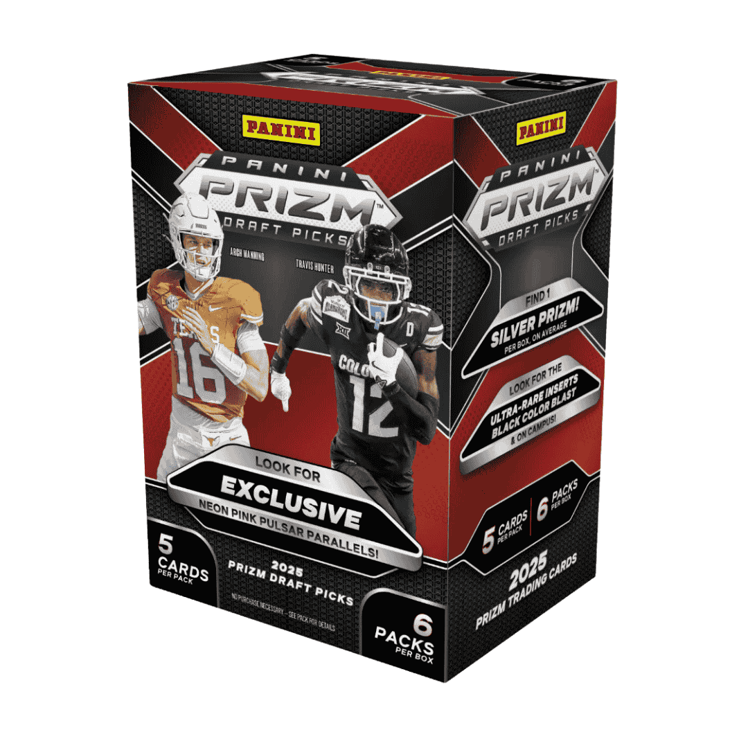2025 Panini Prizm Draft Picks Collegiate Football Hobby Blaster Box (Pink parallels.)