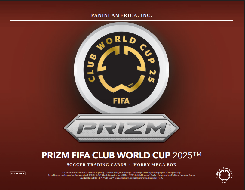 2025 Panini Prizm FIFA Club World Cup Soccer Hobby Mega 20 Box Case