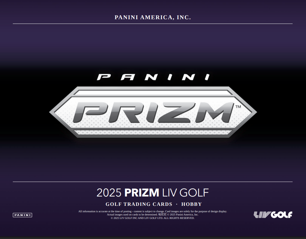 2025 Panini Prizm LIV Golf Hobby 16-Box Case