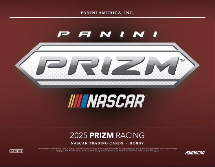2025 Panini Prizm Racing Hobby 12-Box Case