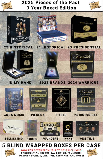 2025 Pieces of the Past 9 Year Boxed Edition 5-Box Case