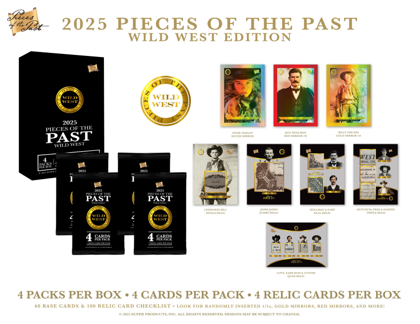 2025 Pieces of the Past Wild West Edition 10-Box Case