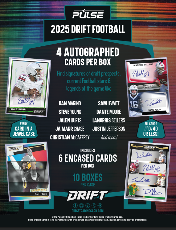2025 Pulse Drift Football Hobby Box