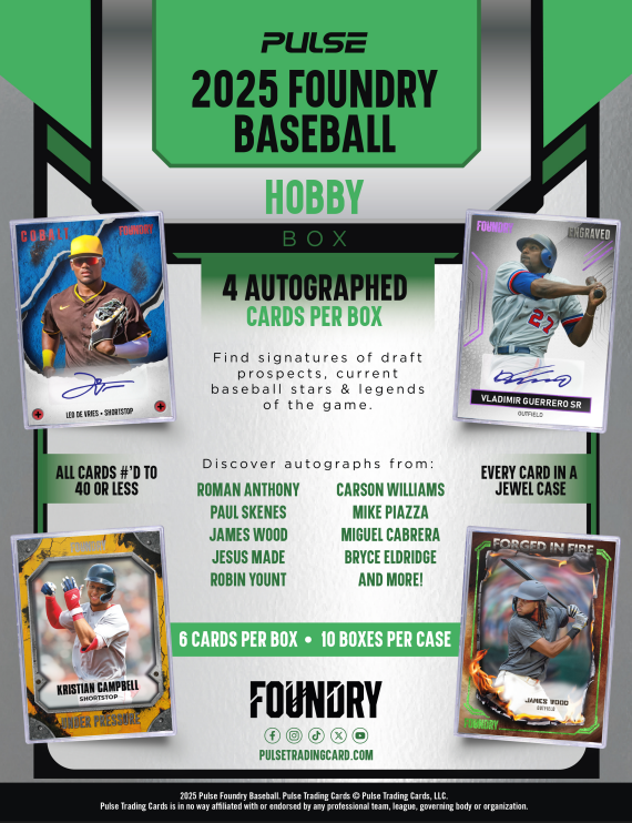 2025 Pulse Foundry Baseball Hobby Box