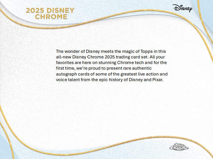 2025 Topps Chrome Disney Blaster 40-Box Case