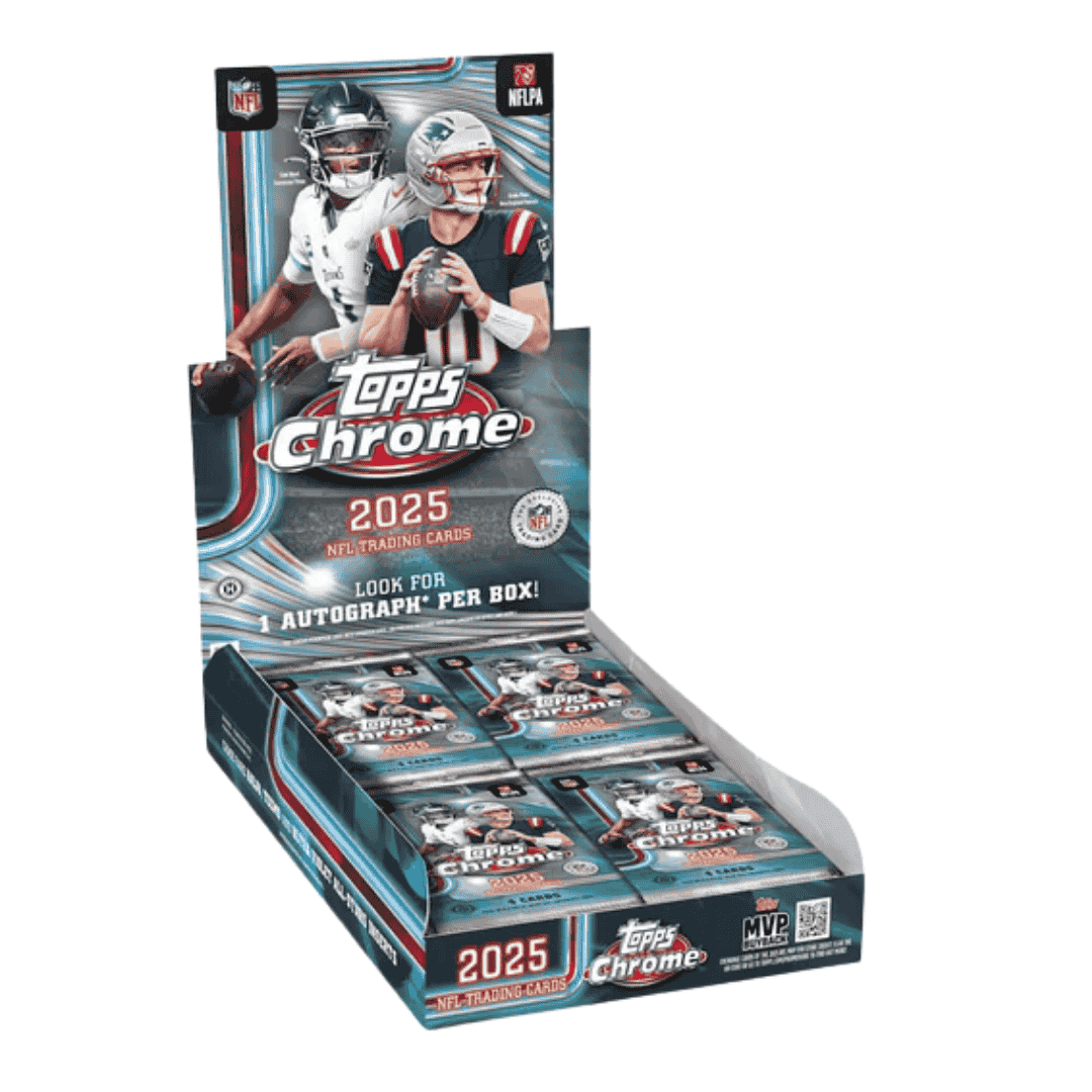 Buy 2025 Topps Chrome Football Hobby Box at AA Mint Cards