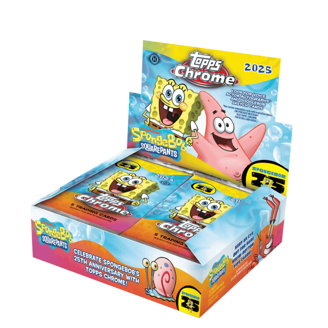 2025 Topps Chrome Spongebob Squarepants 25th Anniversary Hobby Box