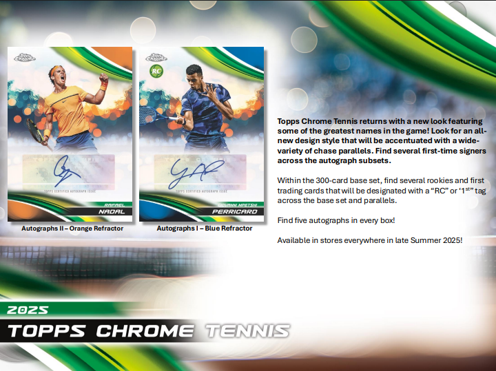 2025 Topps Chrome Tennis Breaker's Delight 12-Box Case