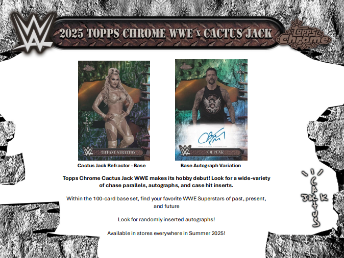 2025 Topps Chrome WWE x Cactus Jack 12-Box Case
