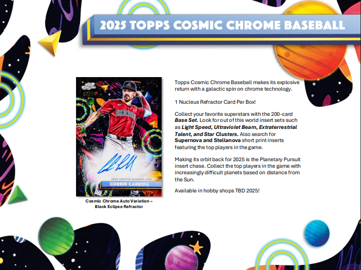 2025 Topps Cosmic Chrome Baseball Hobby Box