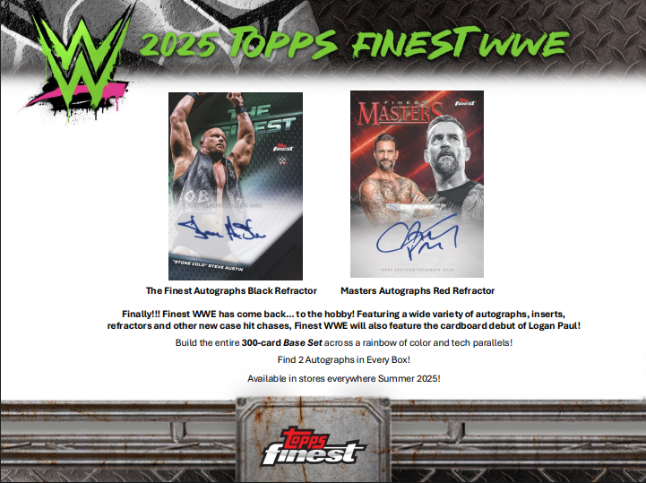 2025 Topps Finest WWE Hobby 8-Box Case