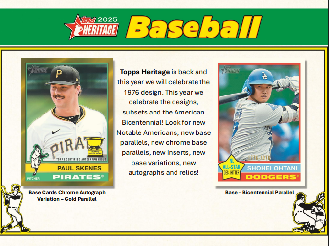 2025 Topps Heritage Baseball Hobby 12-Box Case