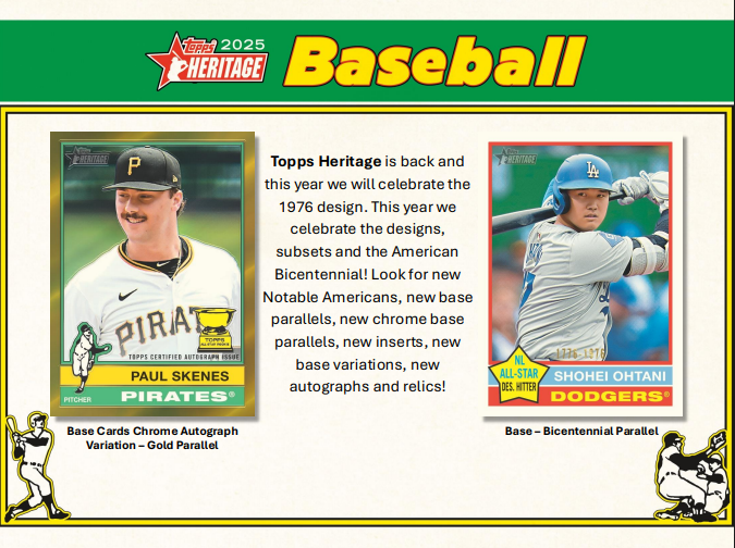  2025 Topps Heritage Baseball Hobby Pack