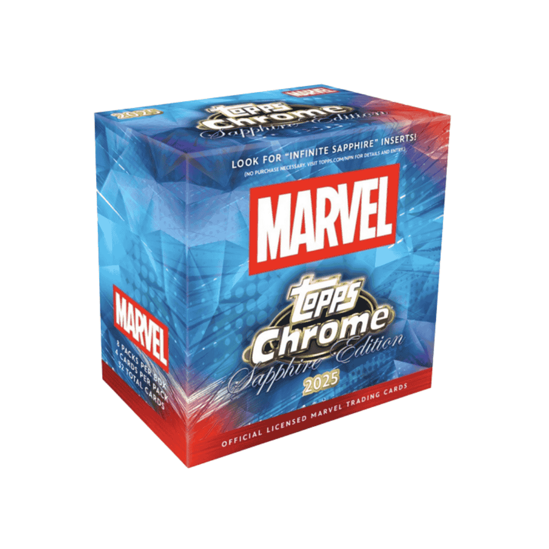 2025 Topps Marvel Chrome Sapphire Edition Box