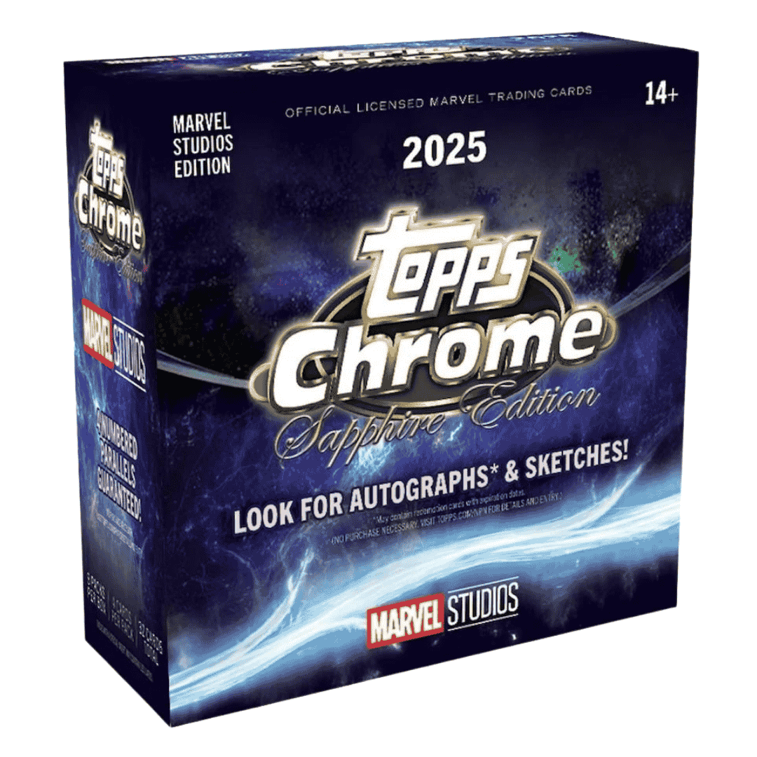 2025 Topps Marvel Studios Chrome Sapphire Edition Box
