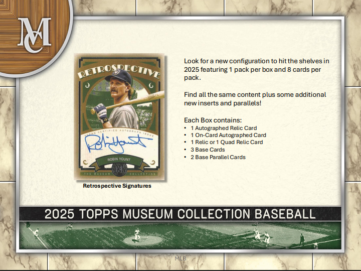  2025 Topps Museum Collection Baseball Hobby Pack