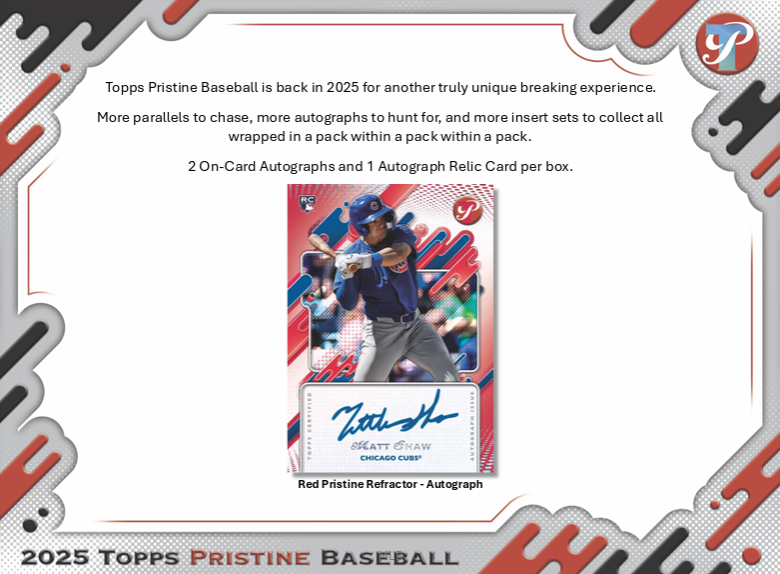  2025 Topps Pristine Baseball Hobby Pack