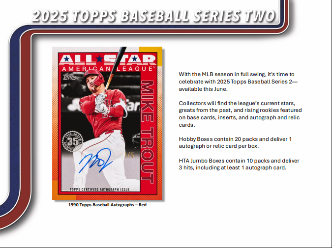  2025 Topps Series 2 Baseball Jumbo Pack