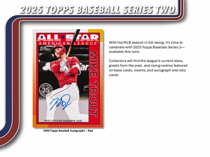  2025 Topps Series 2 Baseball Mega Box