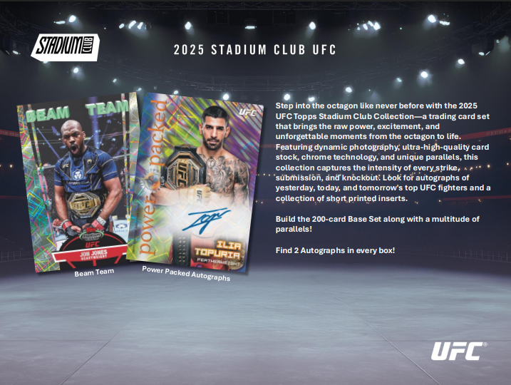 2025 Topps Stadium Club UFC Hobby Pack