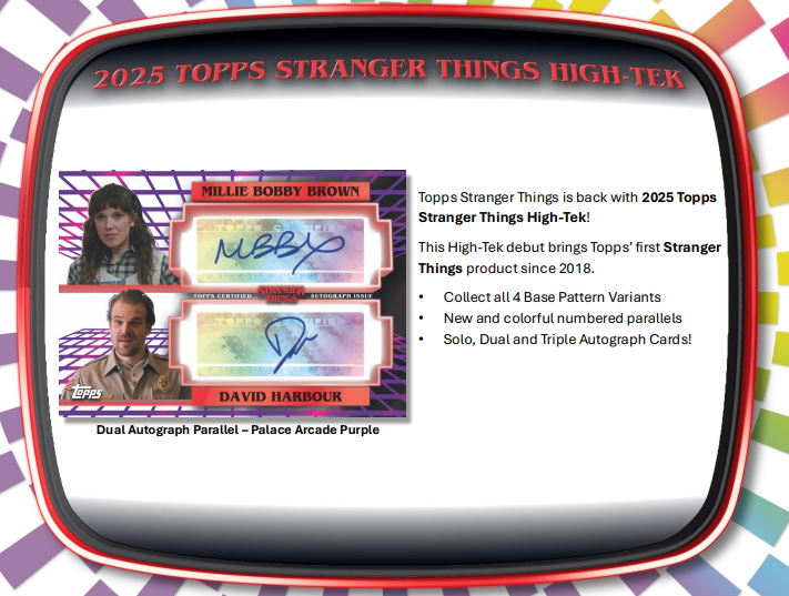 2025 Topps Stranger Things High Tek Hobby Box