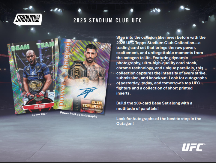 2025 Topps UFC Stadium Club Mega Box