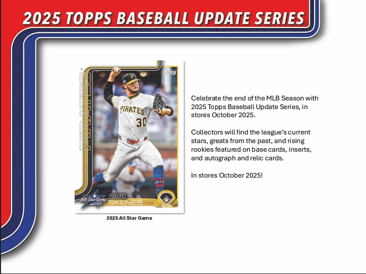 2025 Topps Update Series Baseball Blaster 40-Box Case