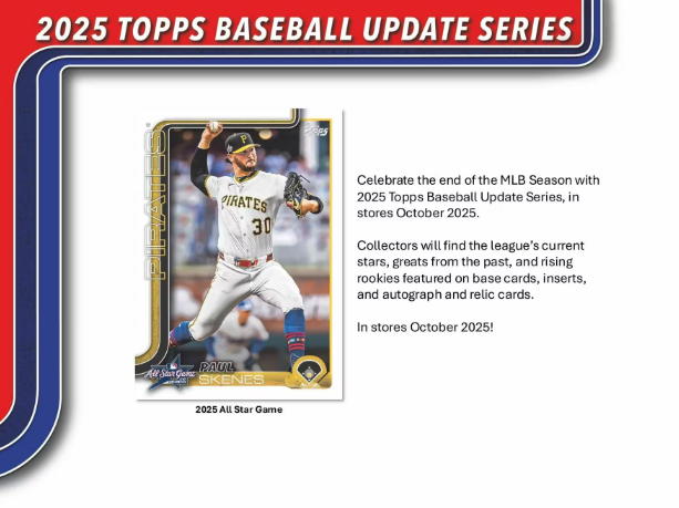 2025 Topps Update Series Baseball Hanger 64-Box Case