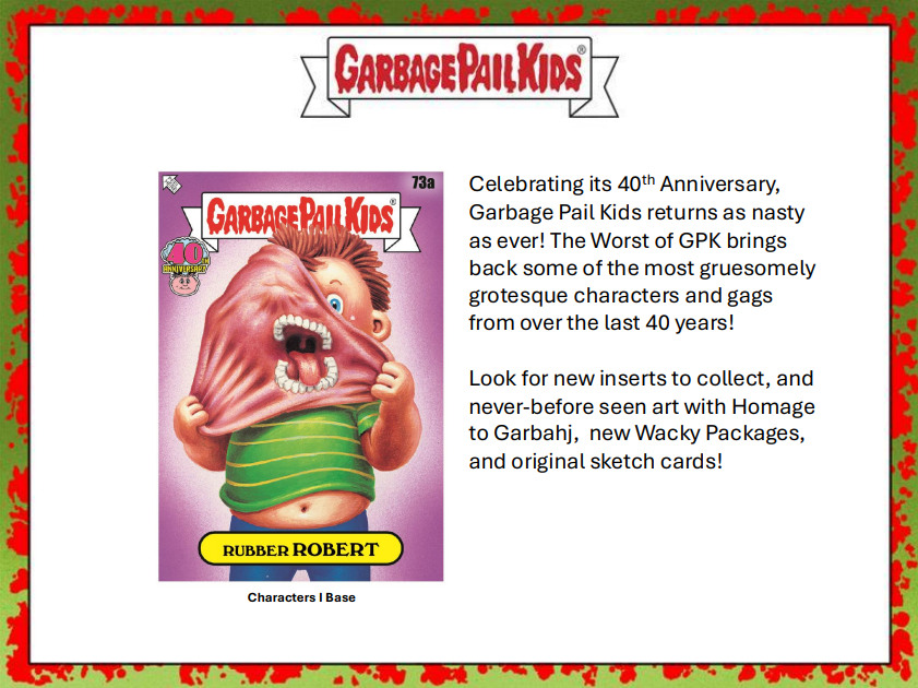 2025 Topps Worst of Garbage Pail Kids 40th Anniversary Edition Hobby Pack