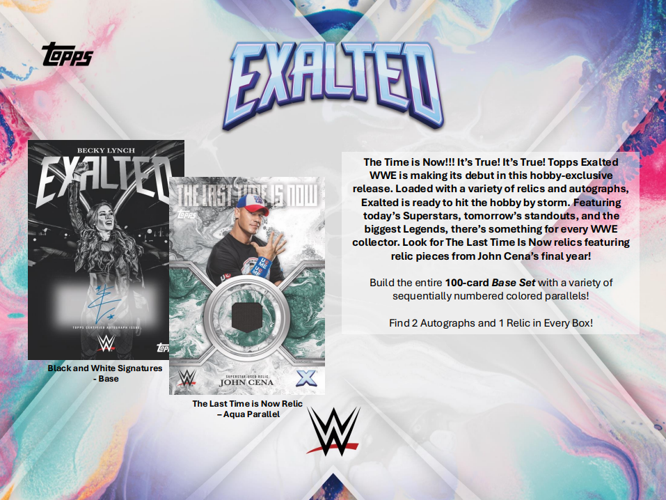 2025 Topps WWE Exalted Hobby 10-Box Case