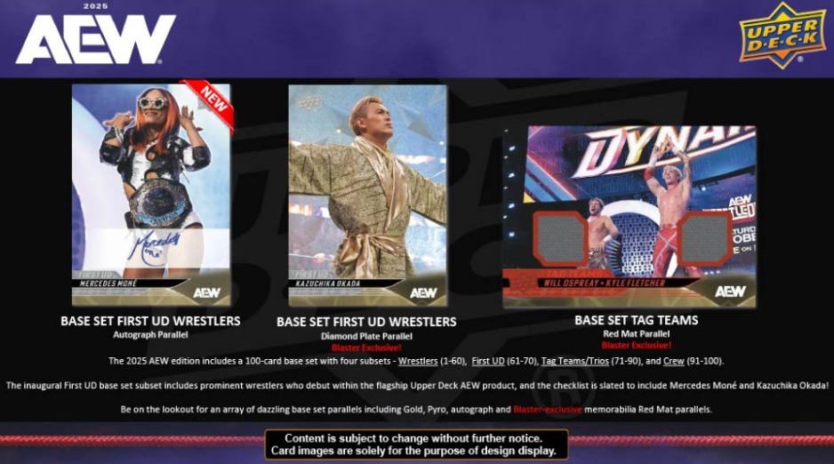 2025 Upper Deck AEW Wrestling Blaster 20-Box Case